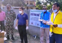 स्वास्थ्यकर्मी तथा कर्मचारीहरुलाई सुरक्षित राख्न आरडिसी नेपाल द्धारा स्वास्थ्य सामाग्री सहयोग