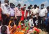 सांसद साहको घोषणा पुजारी मारिएको ठाउँमा मन्दिरको शिलान्यास
