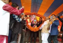 पूर्व प्रधानमन्त्री शेरबहादुर देउवाद्वारा महायज्ञको उद्घाटन