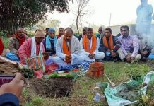 धार्मिक पर्यट्किये अस्थल बनाउने उदेश्यले शिलान्यास : नगर प्रमुख
