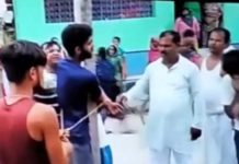 गौरमा एक युवकलाई केही स्थानीयहरुले बिजुलीको पोलमा बाँधेर निर्घात कुटपिट