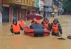 चीनमा बाढी : ५० हजारलाई सुरक्षित स्थानमा सारियो