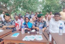 सीमा क्षेत्रका नागरिक संग अन्तरक्रिया र सरसफाई कार्यक्रम संचालन