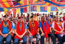 हिन्दु र मुस्लिम समुदायलाई धन्यवाद ज्ञापन गर्न मधेस प्रदेशका तीन वटै डिआइजी रौतहटमा ।