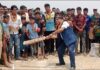 प्रादेशिक अस्पताल गौरको अध्यक्ष हाशमी द्वारा टि–ट्वान्टी क्रिकेट टुर्नामेन्टको उद्घाटन ।