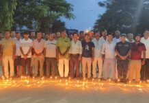 रौतहटको गौर बसपार्कमा दिप प्रज्वलन