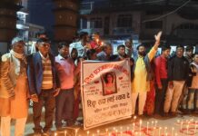 रिंकु सदा लाई न्यायको माग गर्दै गौरमा भव्य दिप प्रज्ज्वलन कार्यक्रम सम्पन्न