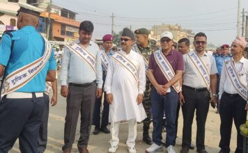 गौरमा प्रभातफेरी, सडक सुरक्षा सचेतनामा जोड